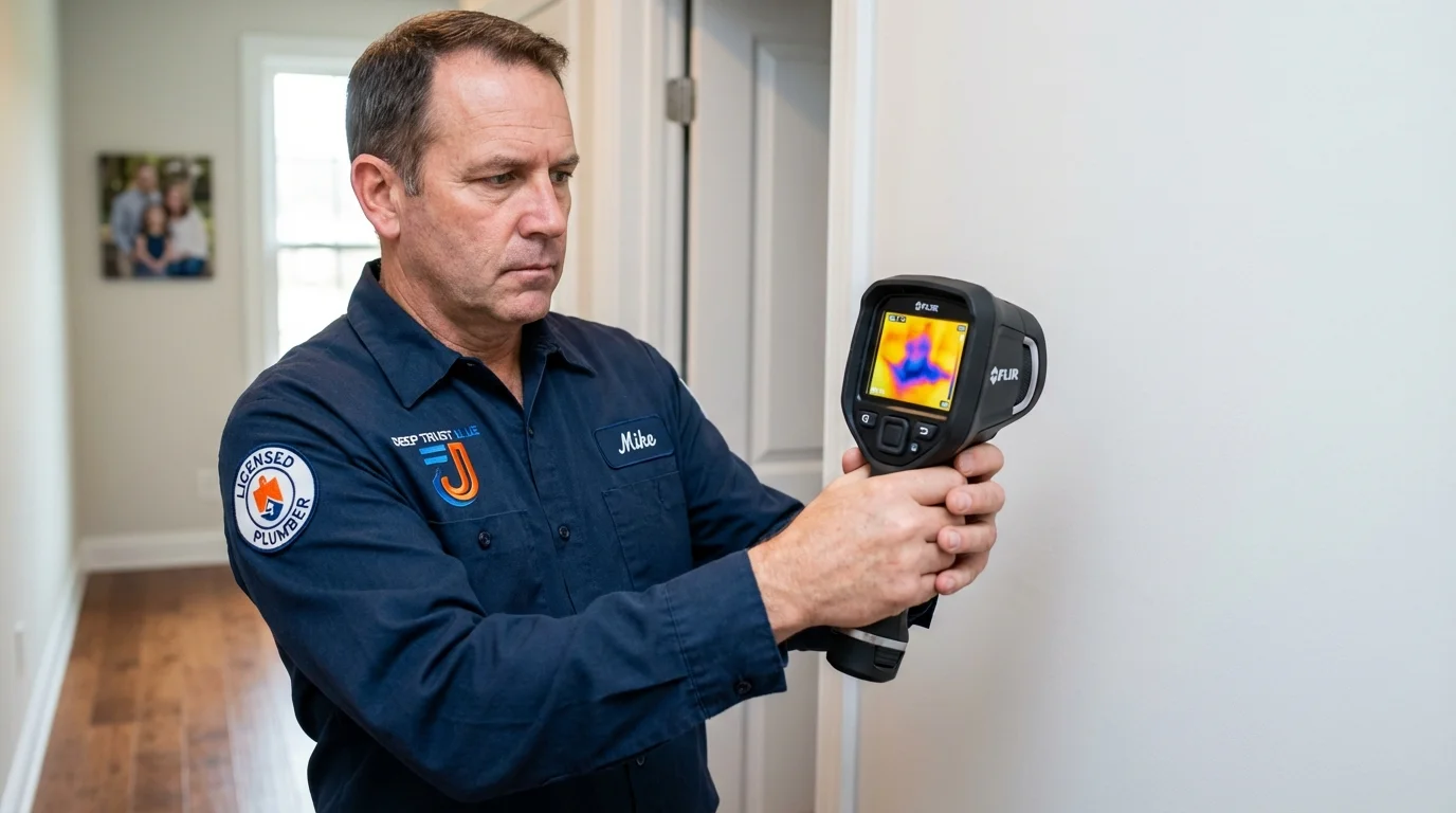 Thermal imaging leak detection by Johns Plumbing LLC in Park River